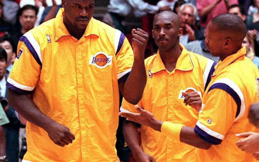 No ano em que ingressou na NBA, em 96, Kobe conviveu no Lakers com o recém contratado Shaquille O'Neal