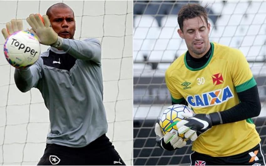 Jefferson e Martin Silva (Foto: Vitor Silva/SSPress/Botafogo - Paulo Fernander/Vasco.com.br)