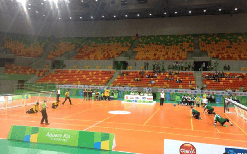 Brasil e Lituânia no jogo final do Aquece Rio/ Foto: CPB
