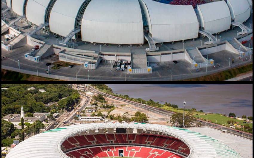 O valor da multa pode pagar a Arena das Dunas (R$ 400 milhões) e do Beira-Rio (R$ 330 milhões) Ainda sobram R$150 milhões