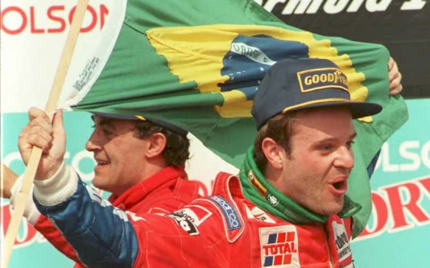 Em 1995, pela Jordan, Rubens Barrichello conseguia seu melhor resultado até então, um 2º lugar no GP do Canadá