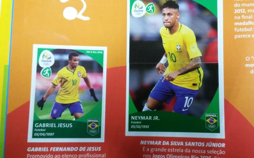 Gabriel Jesus e Neymar são alguns dos que estão no álbum