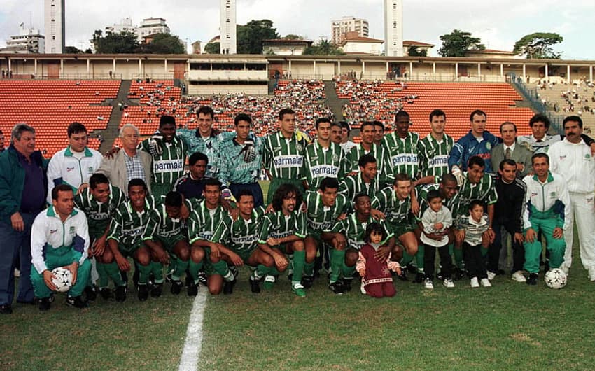 Palmeiras do primeiro semestre de 1996 marcou 128 gols em 39 jogos - 3,28 por partida &nbsp;(foto:PAULO PINTO/AE)