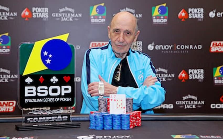 Jogador uruguaio de 85 anos ganhou a etapa estrangeira do BSOP