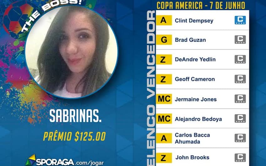 Usuária Sabrina foi uma das ganhadoras de recente rodada do Sporaga