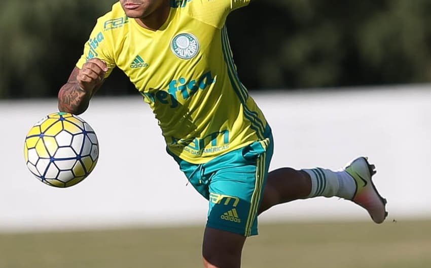Dudu durante treino no Palmeiras (FOTO: Cesar Greco/Palmeiras)