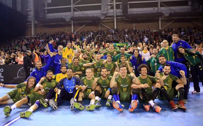 Brasil conquista o título e a vaga para o Mundial/ Foto:CBHb