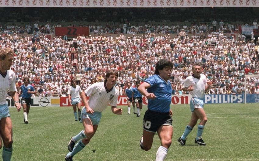 Maradona contra a Inglaterra na Copa de 1986