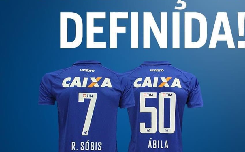 Rafael Sóbis herda número de Sánchez Miño e Ramón Ábila usará a camisa 50 no Cruzeiro (Foto: Divulgação)
