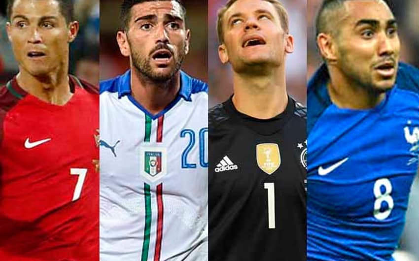 Cristiano Ronaldo, Graziano Pellè, Neuer e Payet são alguns dos destaques da Euro&nbsp;