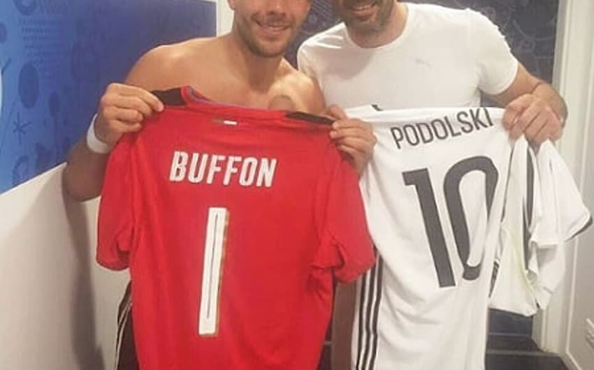 Podolski e Buffon