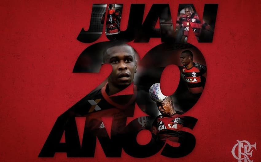 Juan ganhou homenagem do Flamengo (Reprodução)