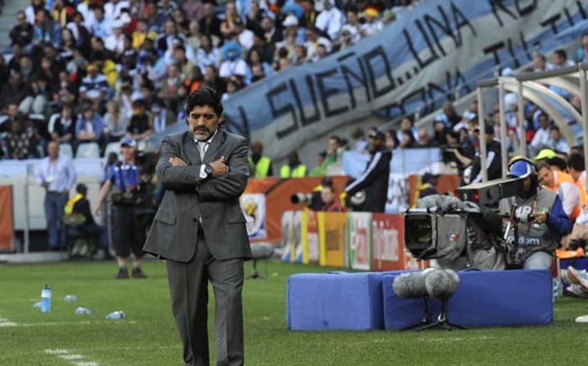 Diego Maradona (Copa do Mundo de 2010 - eliminação para a Alemanha)