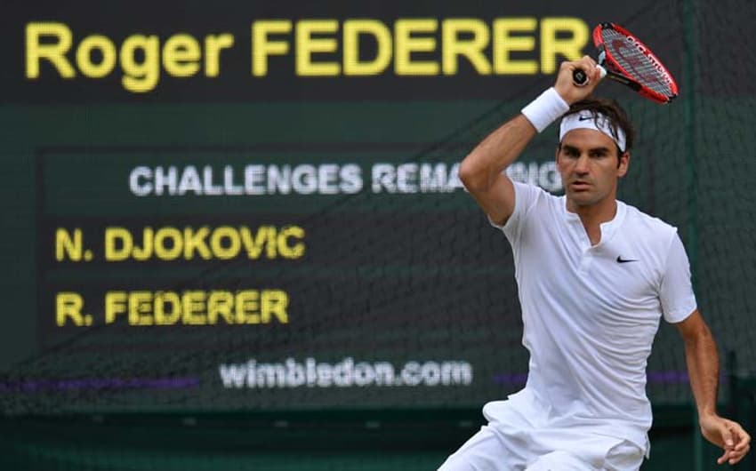 2015 Roger Federer perdeu para  Novak Djokovic