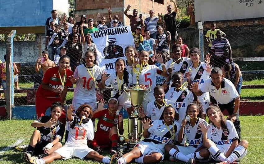 O time feminino do Vasco foi campeão neste domingo (Foto: Carlos Gregorio Junior/Vasco)