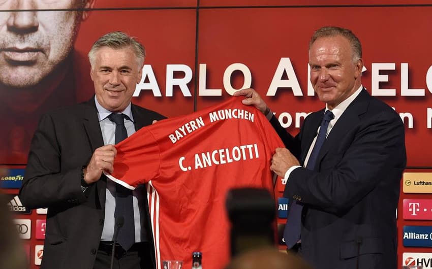 Ancelotti é apresentado no Bayern de Munique