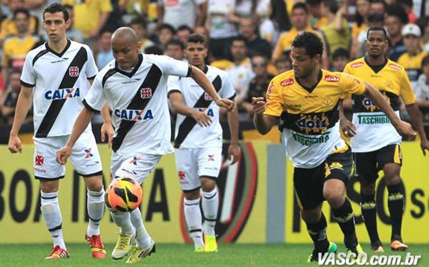 Último jogo entre os times: Criciúma 3 x 2 Vasco, em 2013