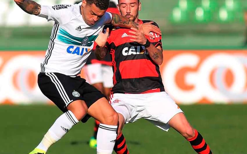 Último encontro: Coritiba 0x2 Flamengo (17ª rodada)