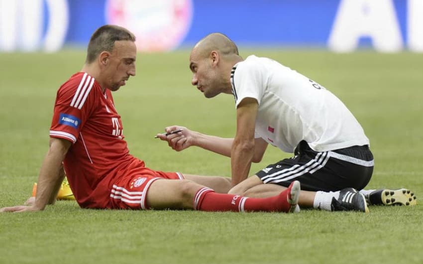 Ribéry e Guardiola - Bayern de Munique