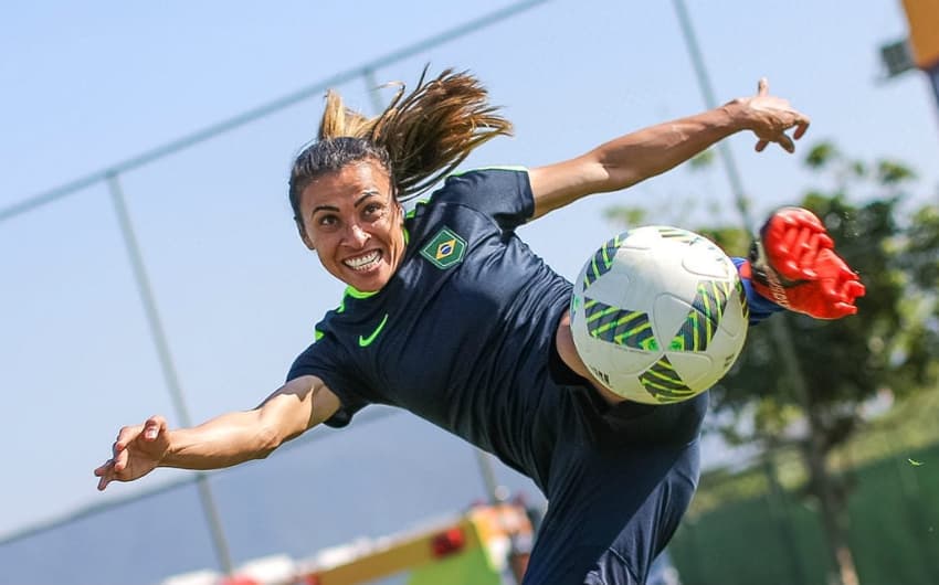 Marta é a principal jogadora da Seleção feminina (Foto: Ricardo Stuckert/ CBF)