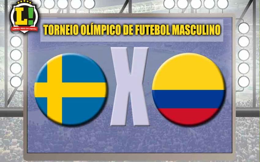 Apresentação Suécia x Colômbia Torneio Olímpico de Futebol Masculino