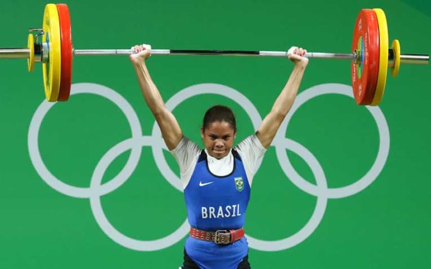 A atleta do Time Petrobras, de levantamento de peso, Rosane Santos