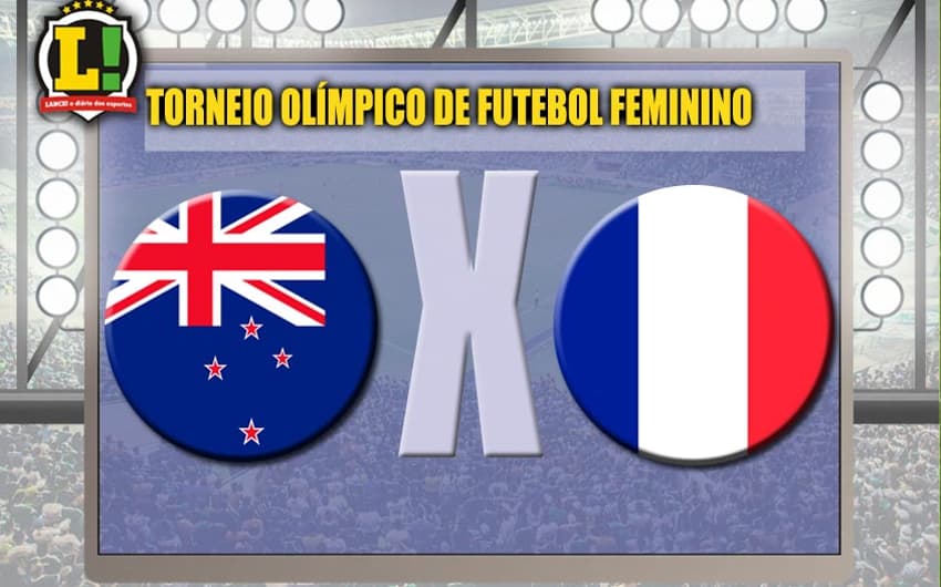 Apresentação Nova Zelândia x França Torneio Olímpico de futebol feminino
