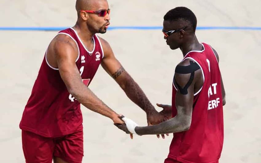 Jefferson, brasileiro, e Cherif, senegalês: ambos se naturalizaram para disputar os Jogos Olímpicos pelo Qatar&nbsp;