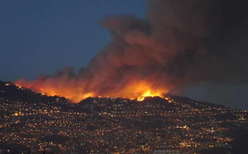 incêndio que tomou conta da Ilha da Madeira, mais precisamente Funchal, na última terça-feira