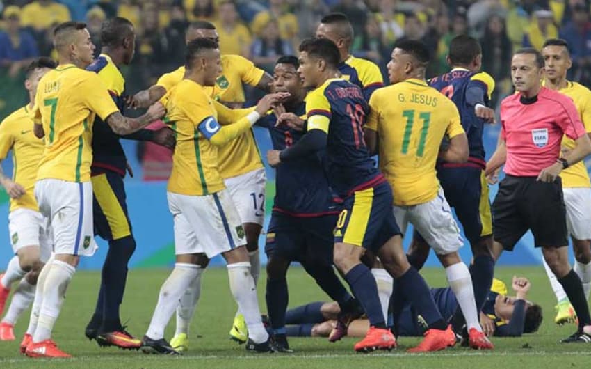 Brasil x Colombia (Foto:AFP)