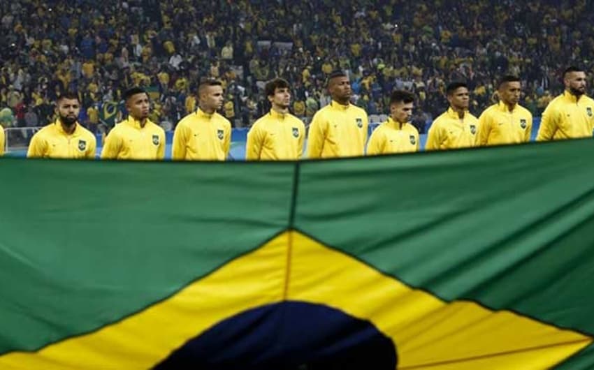 Brasil vence a Colômbia por 2 a 0 e está nas semifinais do futebol masculino na Rio-2016(Foto:AFP)