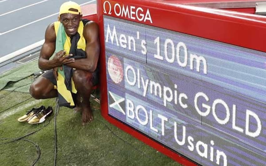 Bolt e seu jeito brincalhão para comemorar o ouro no Rio de Janeiro