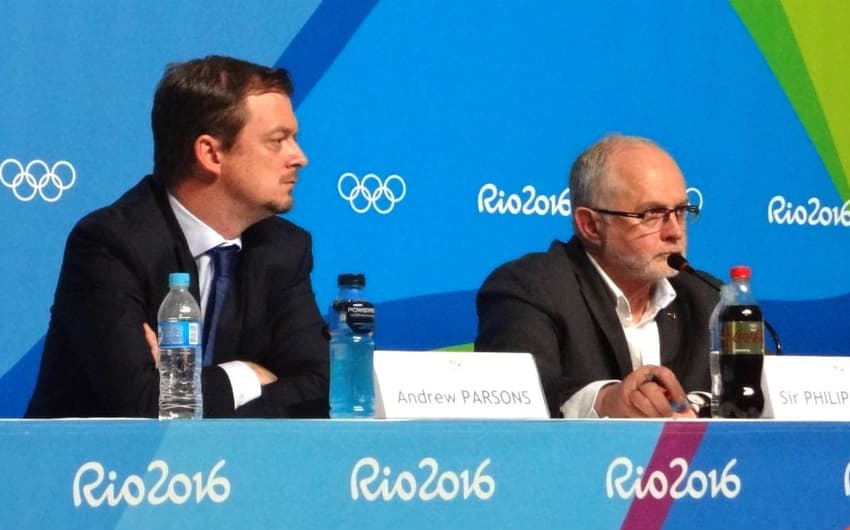Andrew Parsons, presidente do Comitê Paralímpico Brasileiro, e Philip Craven, presidente do IPC (Foto: Igor Siqueira)