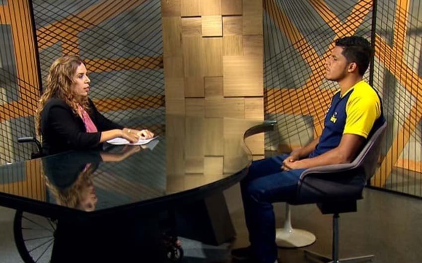 O atleta paralímpico Leomon Moreno, durante entrevista ao programa Diálogo Brasil, da TV Brasil