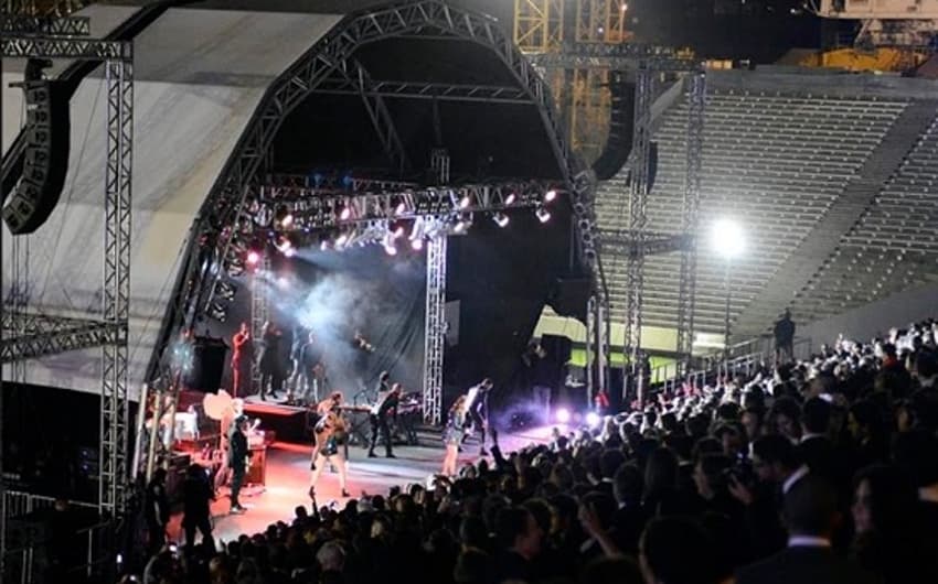 Arena Corinthians, ainda em obras, recebeu show da Ivete Sangalo (Foto: Mauro Horita)