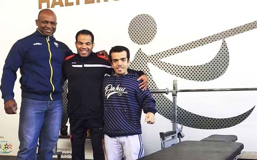 Valdecir, Sherif e Bruno no centro de treinamento em Itu: amizade nasceu no esporte