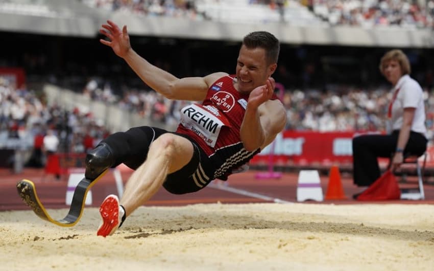O alemão Markus Rehm é favorito &nbsp;no salto em distância. Inclusive, seus recordes superam os de agosto no Rio