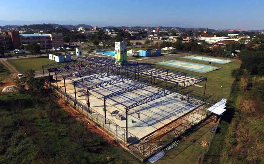 Quadra para a prática do Futebol para Cegos que será inaugurada em Nova Iguaçu, na Baixada Fluminense.