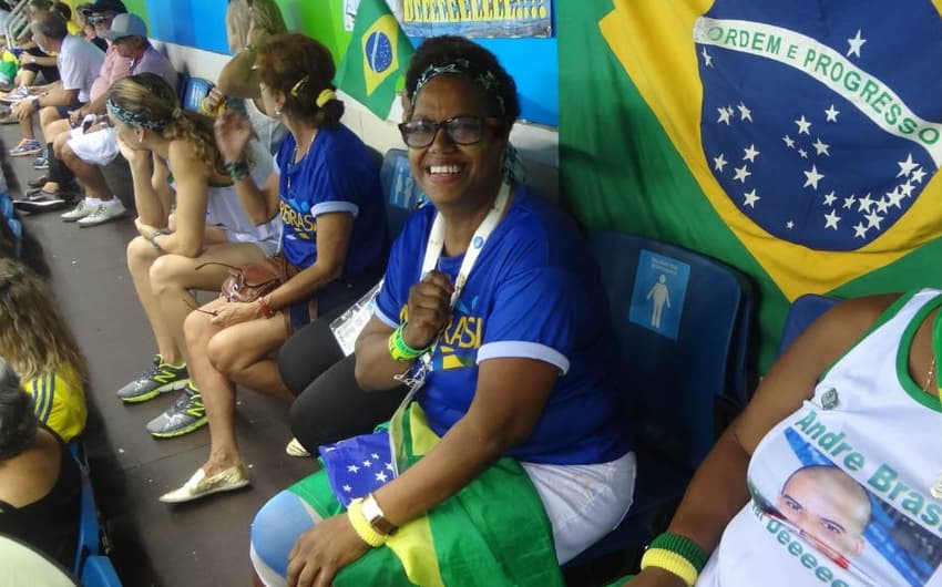 Dona Tânia, mãe do nadador André Brasil&nbsp;