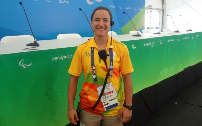 Izzy Cerullo é da seleção de rúgbi e voluntária na Paralimpíada&nbsp;