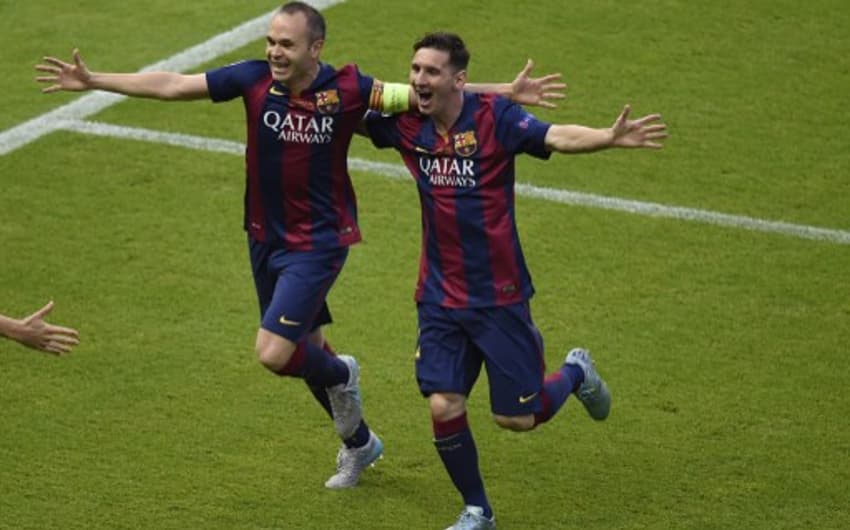 Iniesta e Messi - Barcelona x Juventus - 2015
