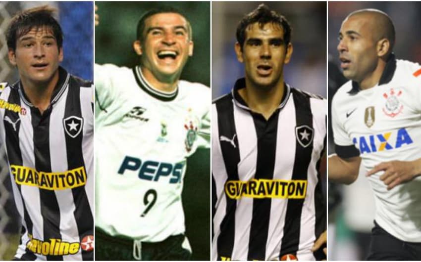 Jogadores que já defenderam Botafogo e o Corinthians