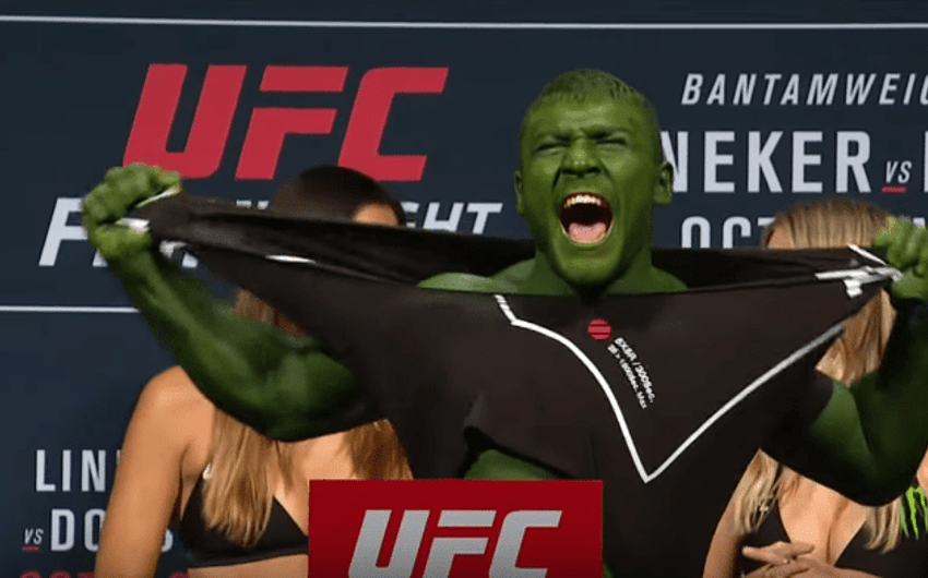 Ion Cutebala incorporou o Hulk em pesagem do UFC