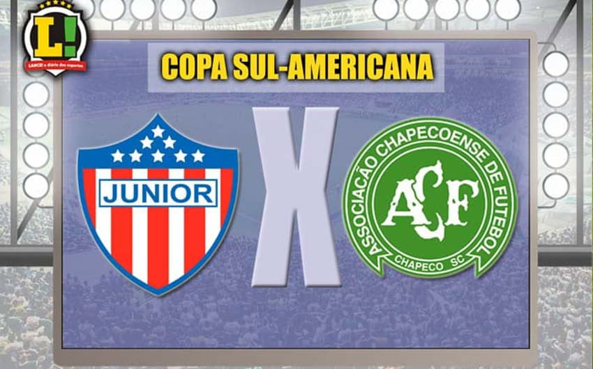 Apresentação Junior Barranquilla x Chapecoense Copa Sul-Americanas