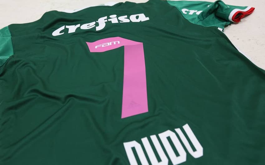 Camisa do Palmeiras faz referência ao Outubro Rosa (Foto: Divulgação)