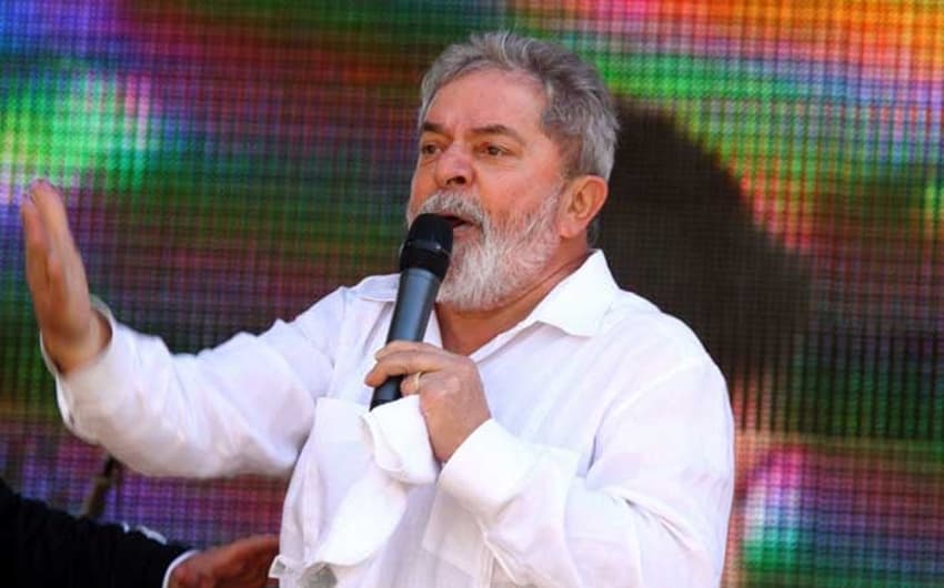 Lula no estadio do Corinthians