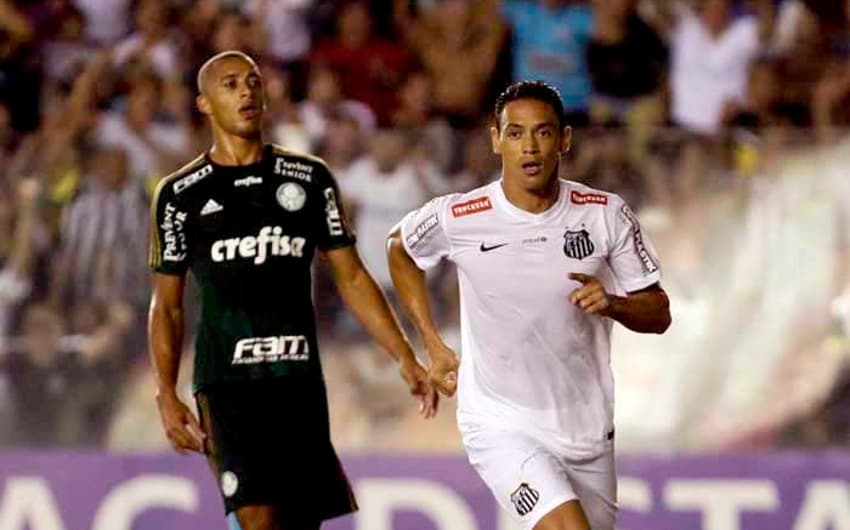 Santos 2 x 1 Palmeiras (11/3/2015) - Ricardo Oliveira fez um gol na partida pela primeira fase do Paulistão, na Vila&nbsp;