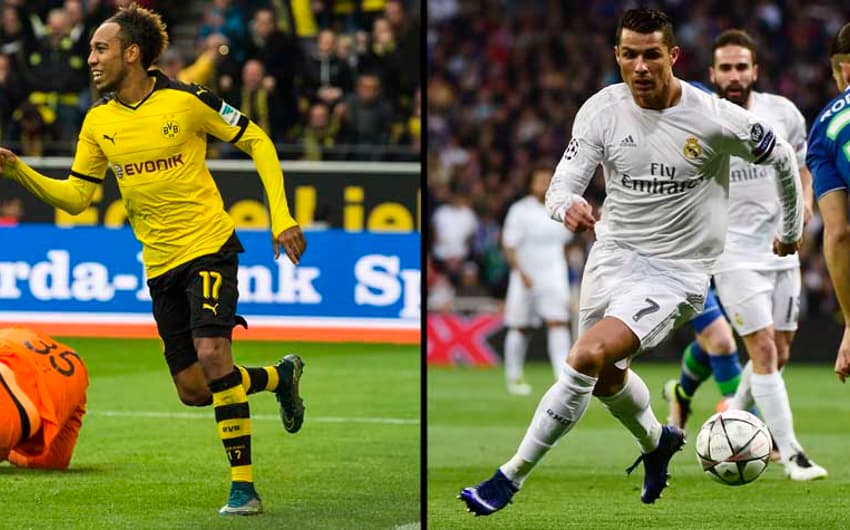 Aubameyang ( Borussia Dortmund) e Cristiano Ronaldo (Real Madrid)