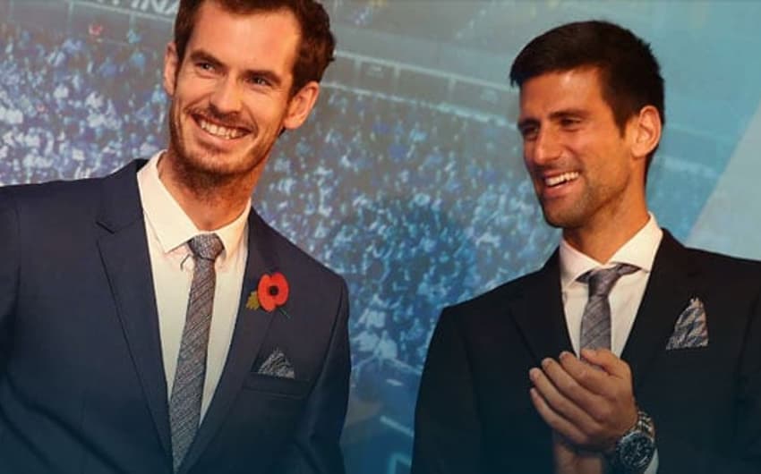 Andy Murray e Novak Djokovic no Finals