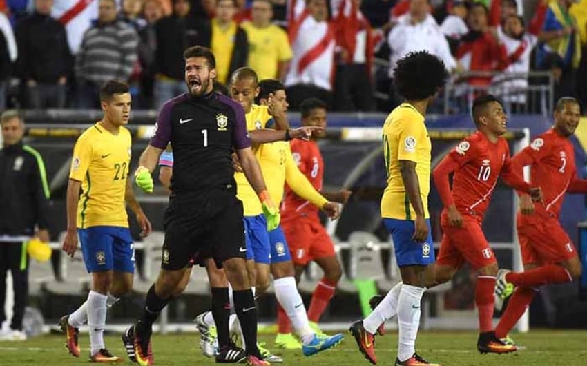 Último encontro: Brasil 0x1 Peru (Copa América Centenário)&nbsp;